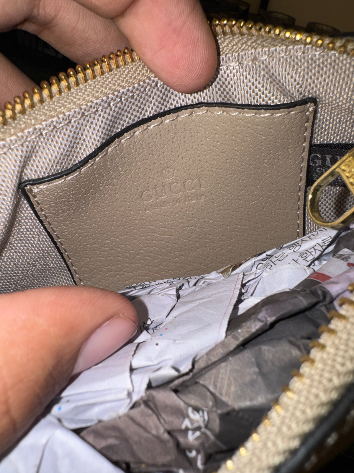 Gucci Ophidia Mini Shoulder Bag in GG Canvas – Light Grey / Taupe
