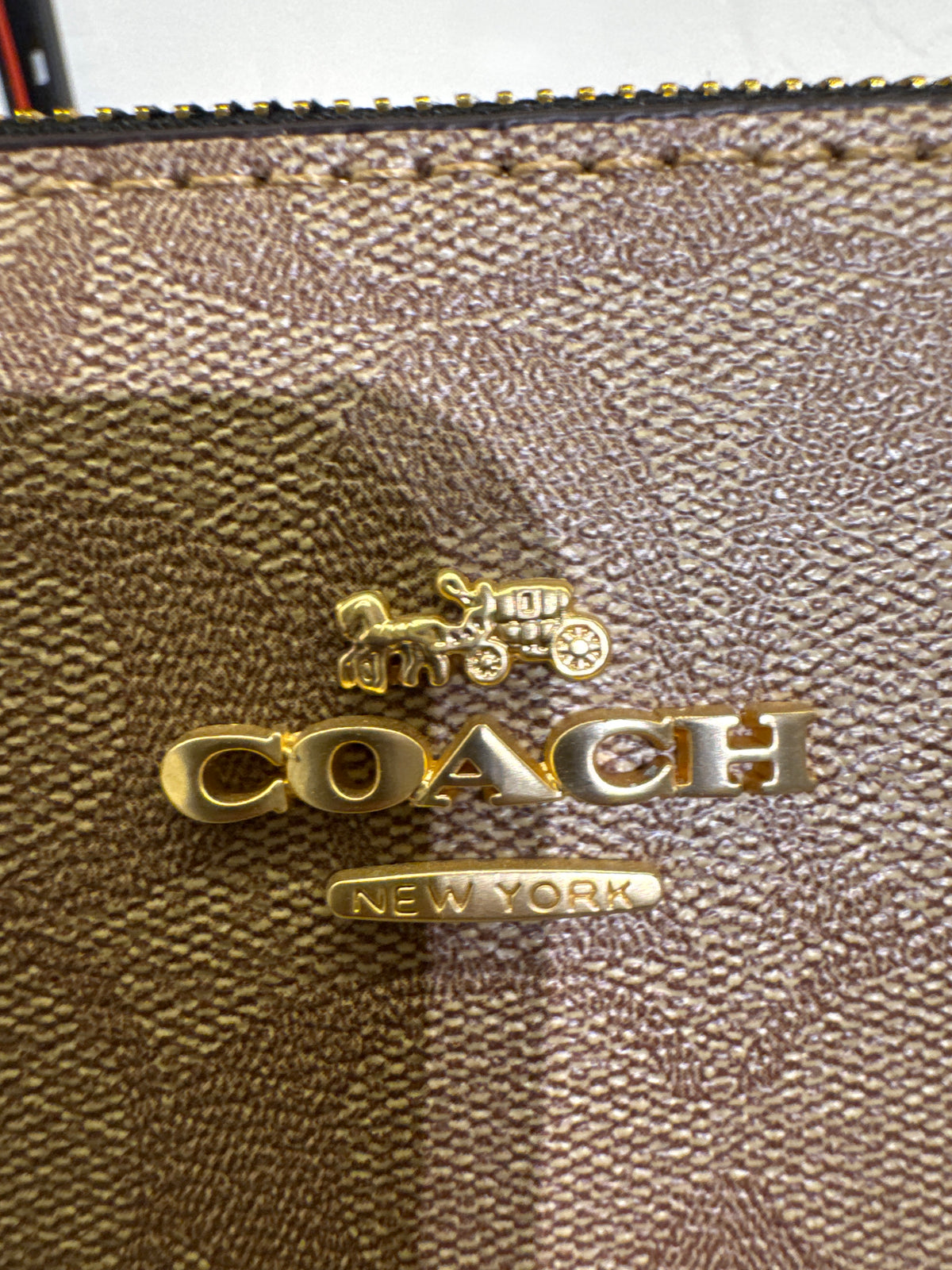 Coach Mini Sierra Satchel in Signature Canvas – Taupe / Black