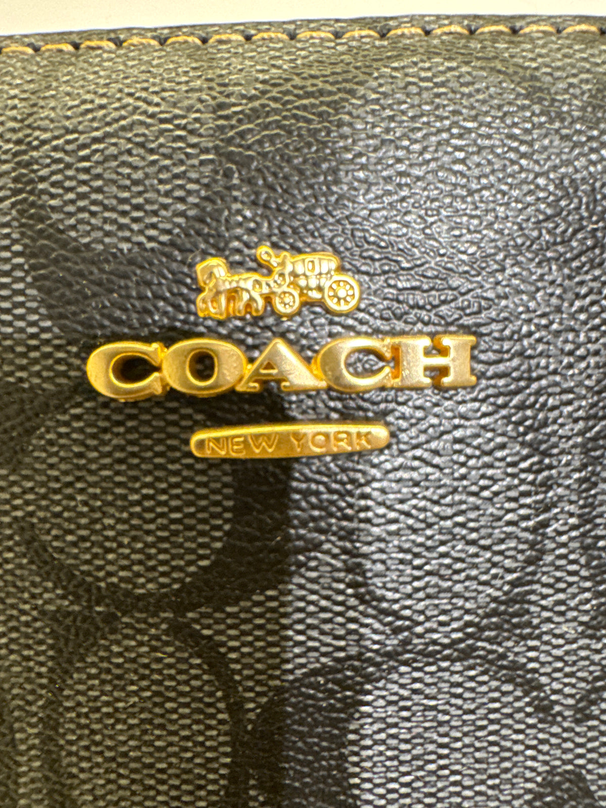 Coach Mini Sierra Satchel in Signature Canvas – Charcoal / Black
