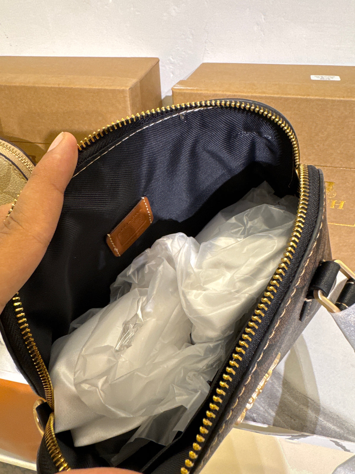 Coach Mini Sierra Satchel in Signature Canvas – Brown / Black