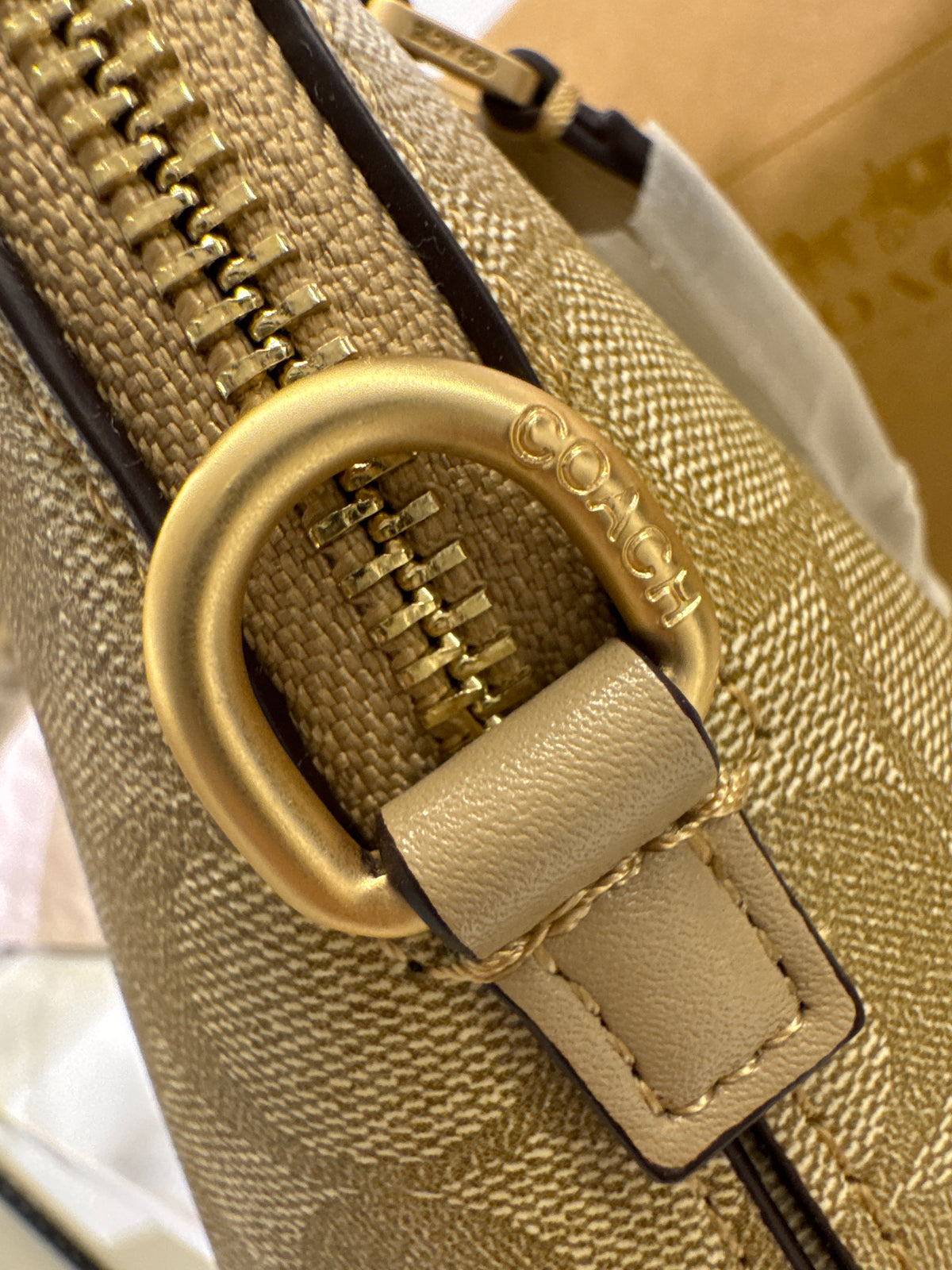 Coach Mini Sierra Satchel in Signature Canvas – Light Khaki / Beechwood