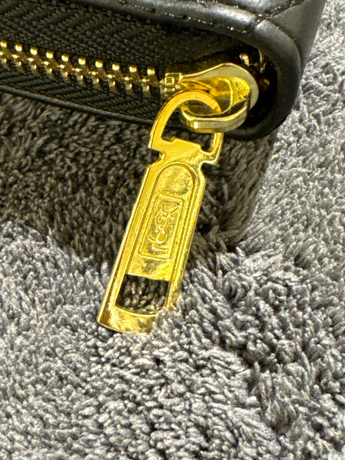 Luxury Black Chevron Quilted Leather Zip-Around Long Wallet with Gold Hardware