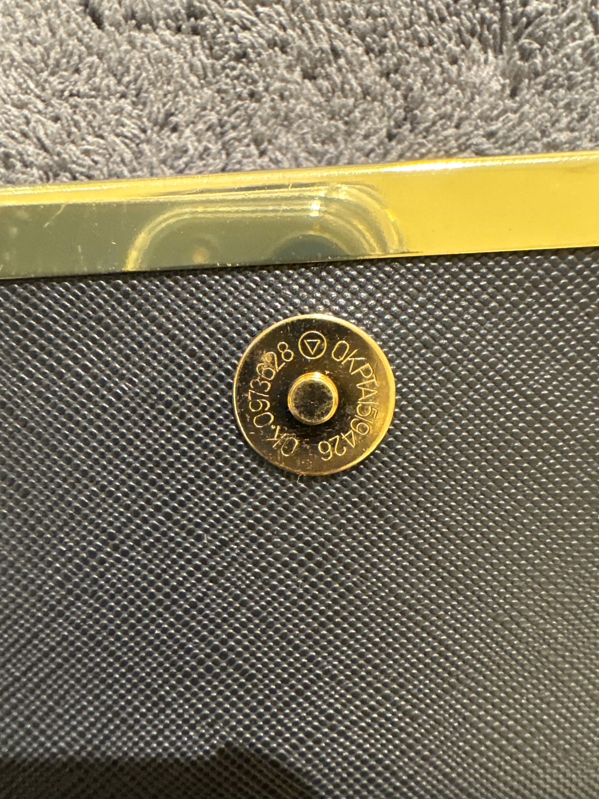 Luxury Black MK Monogram Canvas Long Envelope Wallet with Gold Hardware