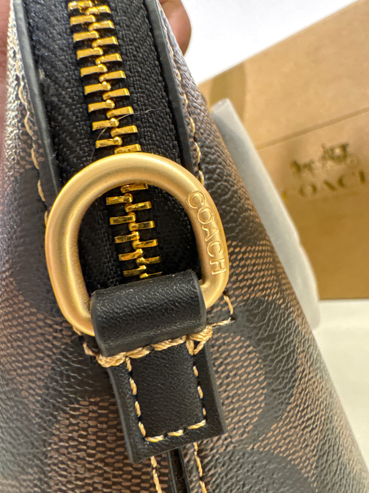 Coach Mini Sierra Satchel in Signature Canvas – Brown / Black