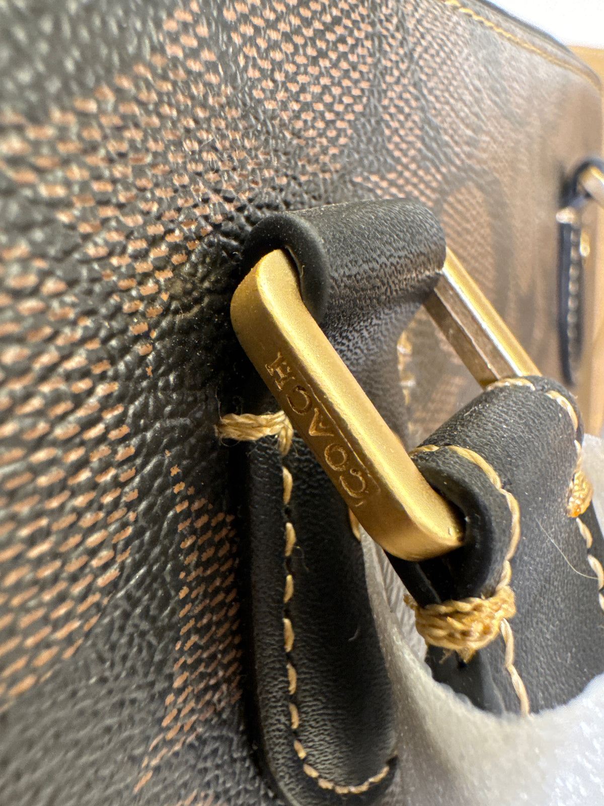 Coach Mini Sierra Satchel in Signature Canvas – Brown / Black