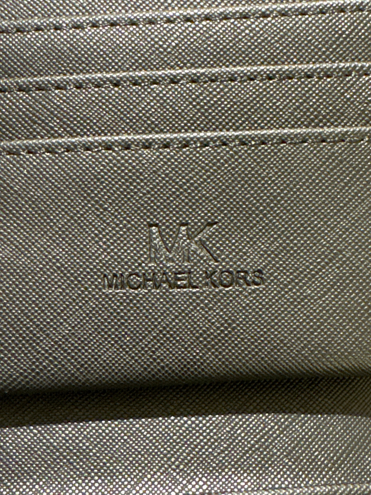 Luxury Black MK Monogram Canvas Long Envelope Wallet with Gold Hardware