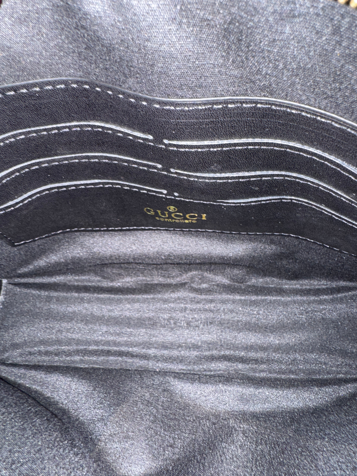 Monogram Canvas Document Pouch with Web Stripe