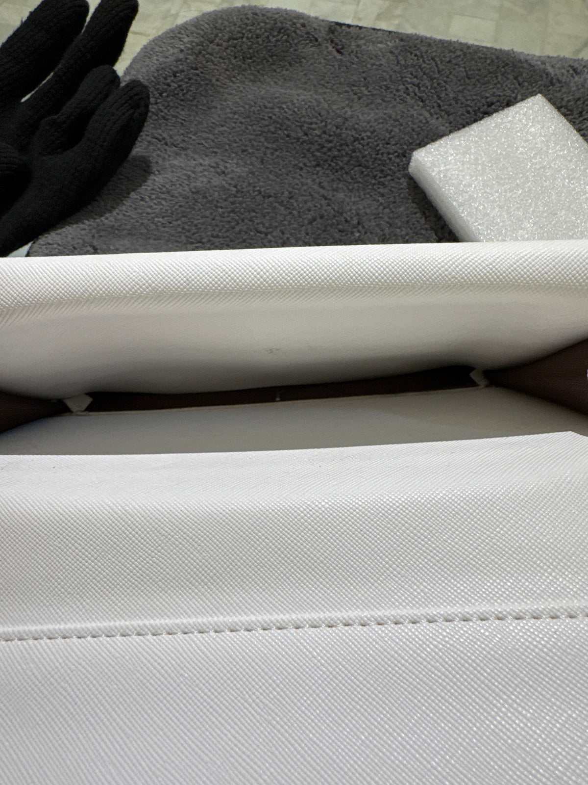 Luxury White Monogram Embossed Leather Long Envelope Wallet for Women