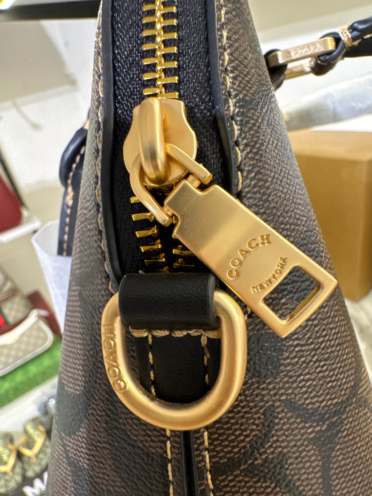 Coach Mini Sierra Satchel in Signature Canvas – Brown / Black