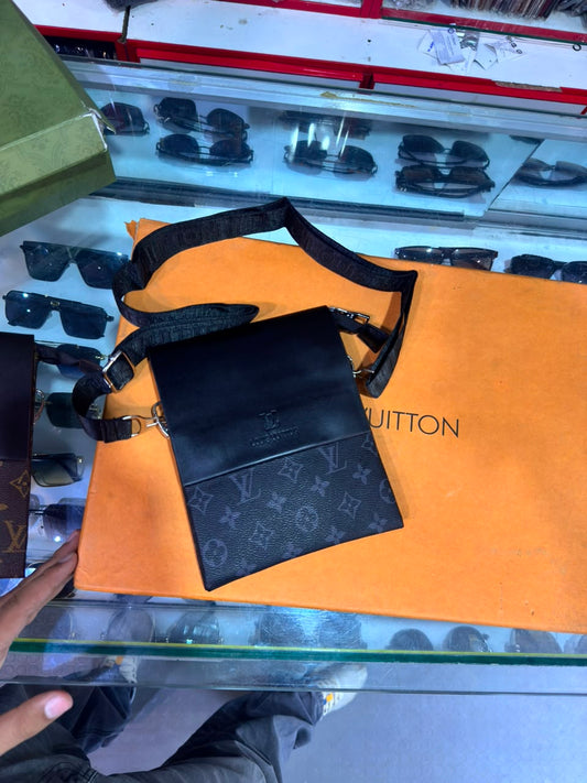 Louis Vuitton Monogram Eclipse Crossbody Messenger Bag – Black