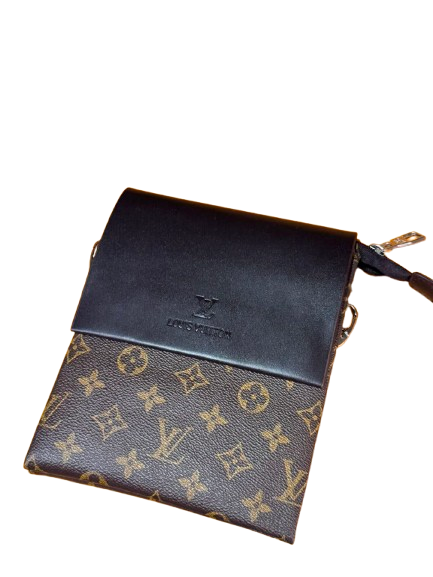 Louis Vuitton Classic Monogram Crossbody Messenger Bag – Brown & Black