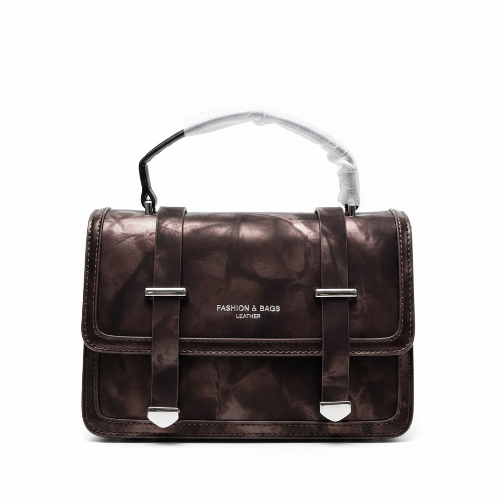 Brown Bag Front White BG