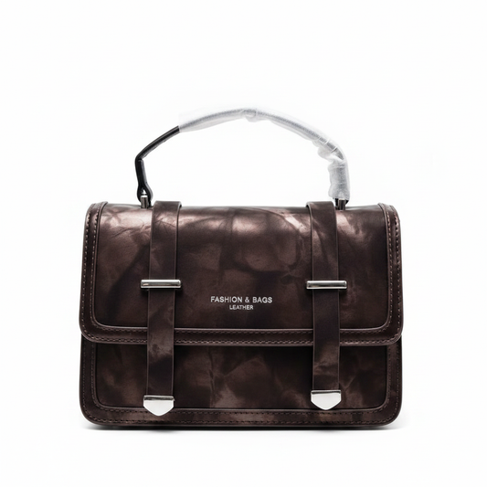 Brown Bag Front White BG