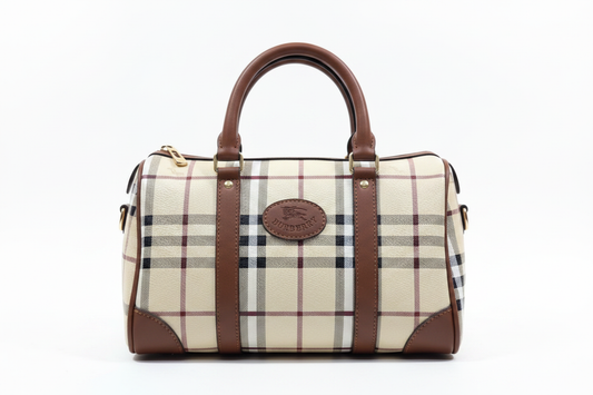 Burberry Check Bag White Background