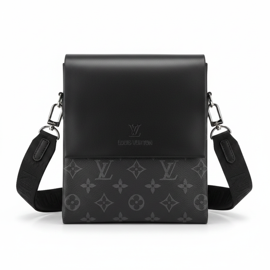 LV Monogram Eclipse Crossbody Bag - White Background